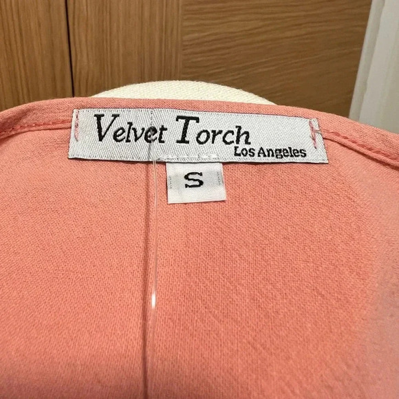NWT Velvet Torch Pink Plum Puff Sleeve Dress Size Small Nordstrom Rack NEW - Picture 5 of 5